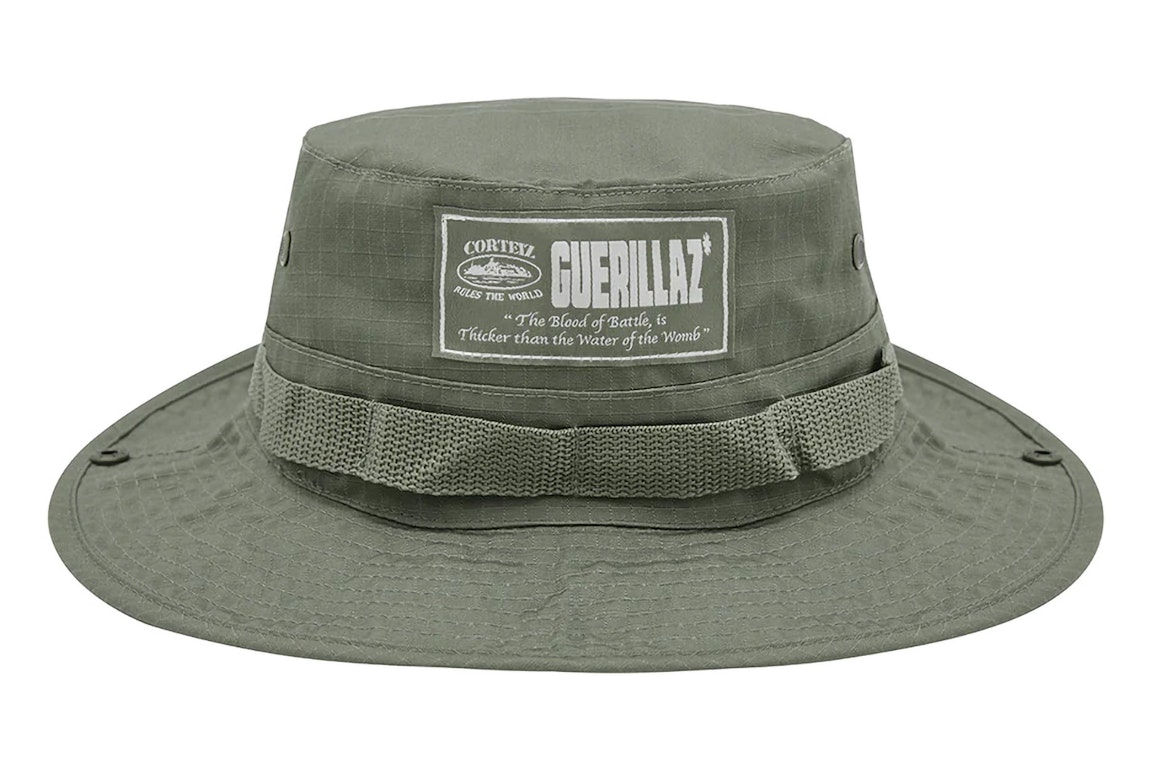 Pre-owned Corteiz Guerillaz Bucket Hat Tonal Khaki