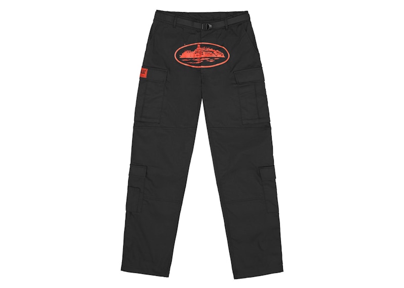 Corteiz Guerillaz Cargos Black/Red Men's - SS24 - US