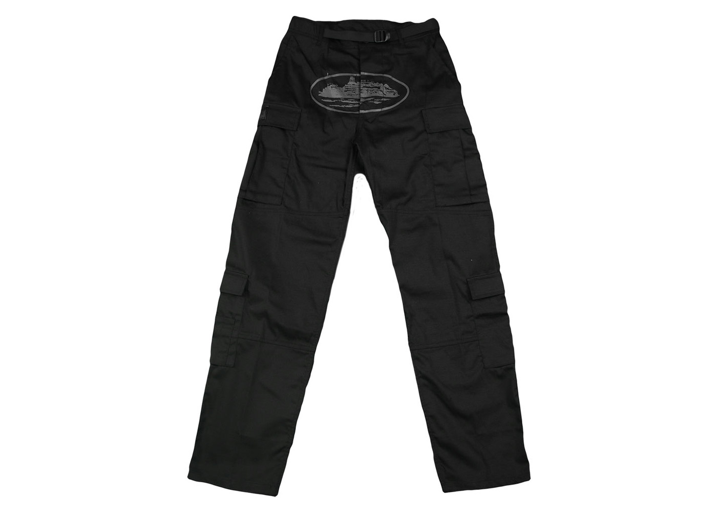Corteiz Cargo Pants Black / Black