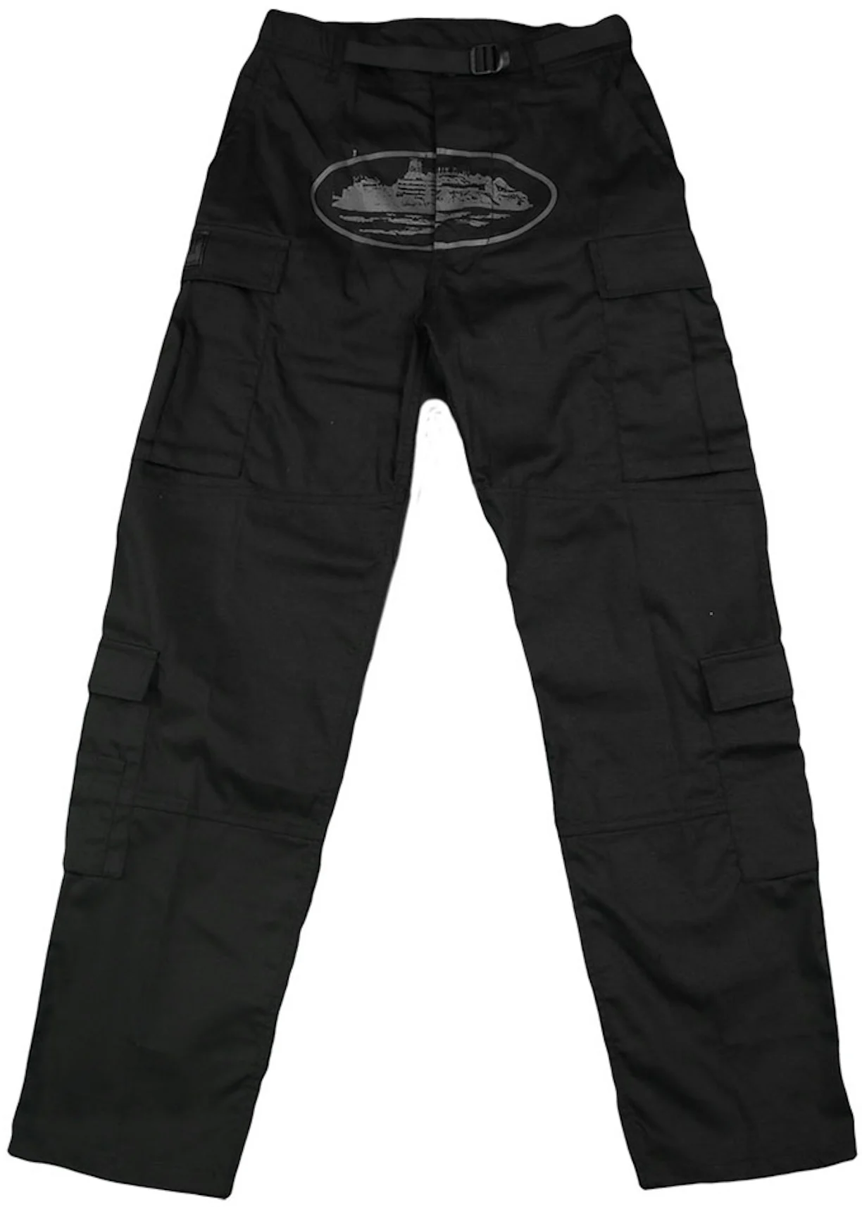 Black Cargo Trousers by BLUZAT