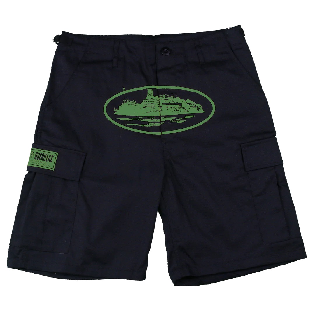 Corteiz Guerillaz Shorts Black/Green メンズ - JP