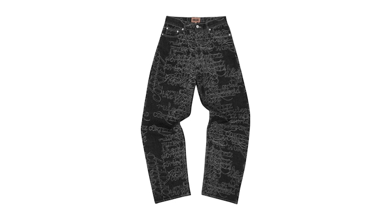 パンツ Corteiz Dual Stripe Baggy Jeans - Black パンツ 