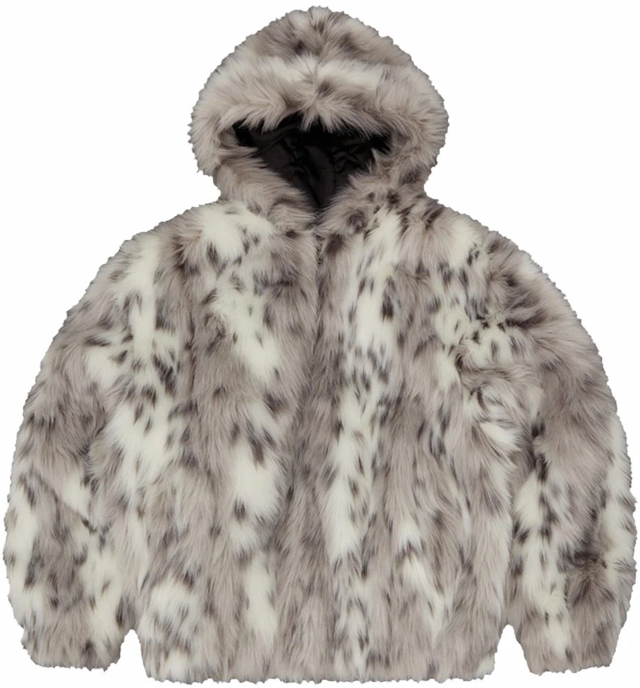 Corteiz Hooded Fur Jacket Multi