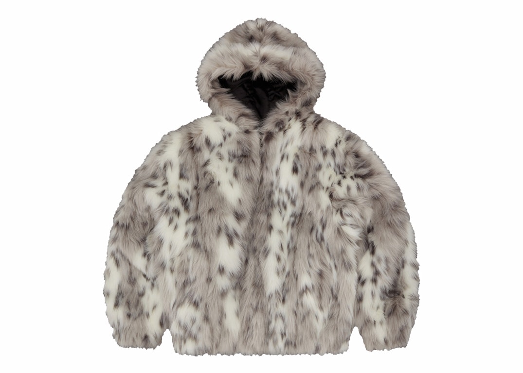 Pre-owned Corteiz Hooded Fur Jacket Multi