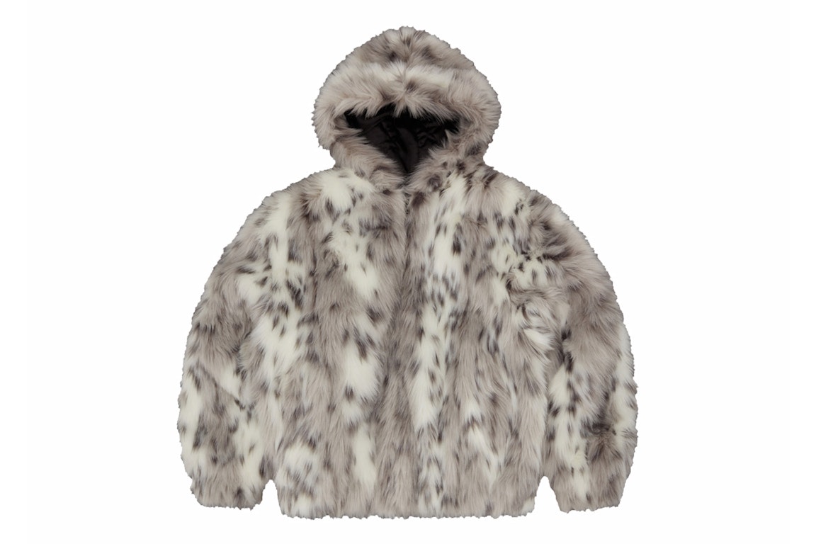 Pre-owned Corteiz Hooded Fur Jacket Multi