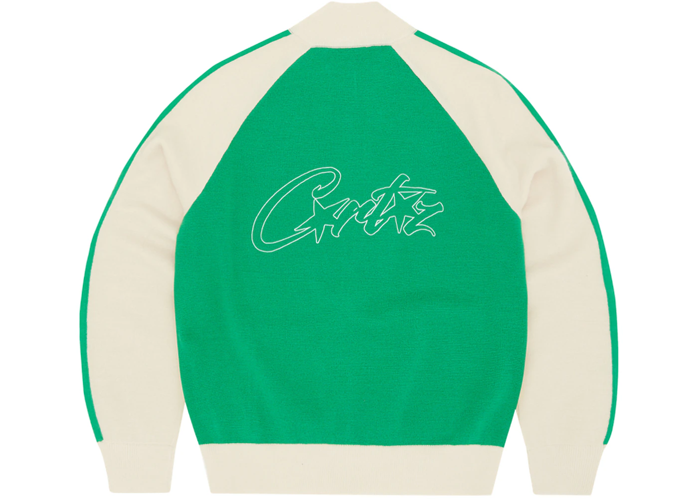 Corteiz Knit V2 Zip-Up Green/Cream Men's - SS24 - US