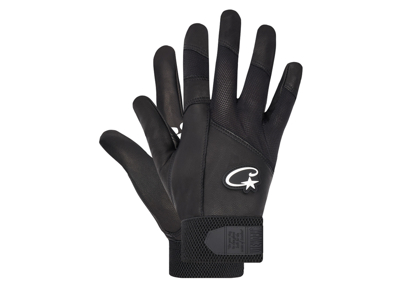 Corteiz Leather Gloves Black
