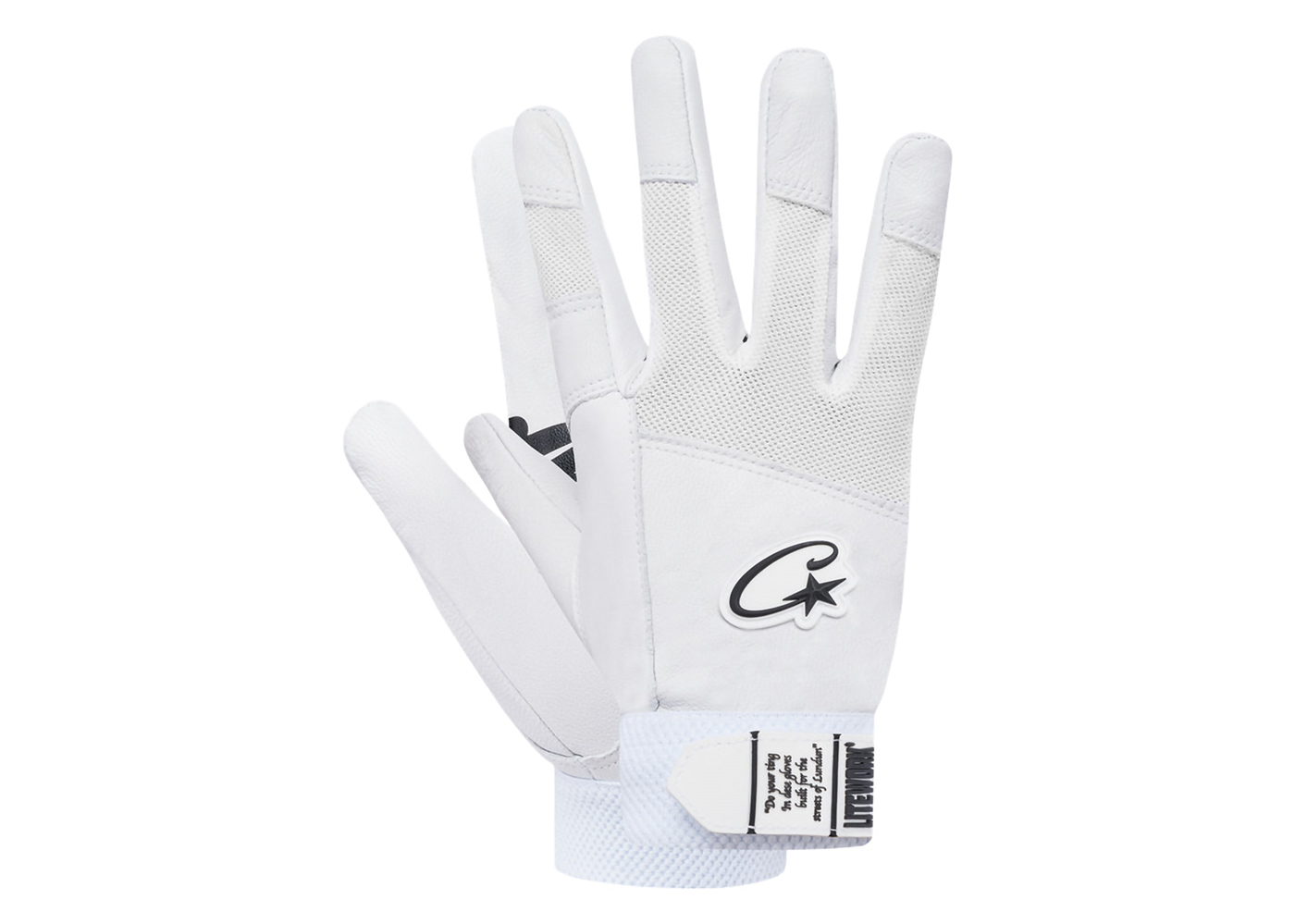 Corteiz Leather Gloves White Men's - SS24 - US
