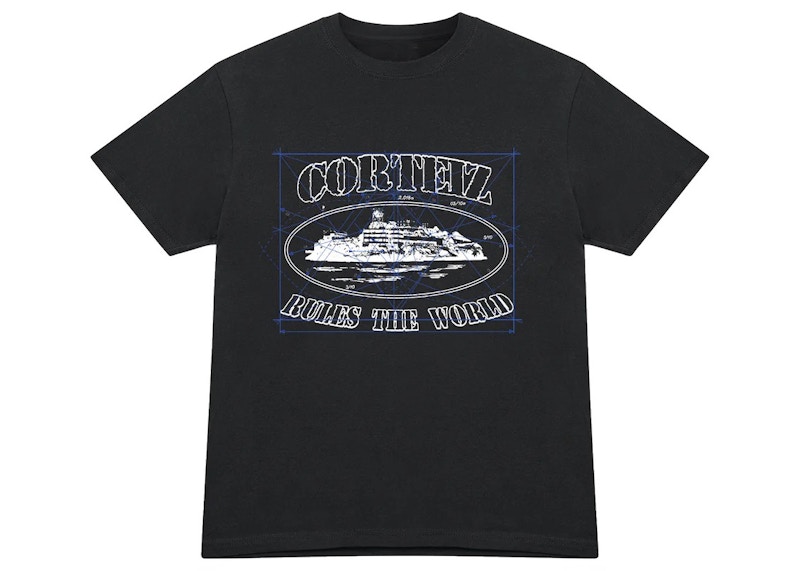 Camiseta Corteiz Math Alcatraz Negro