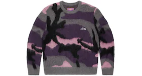Corteiz Mohair Knit Sweater Sakura Camo