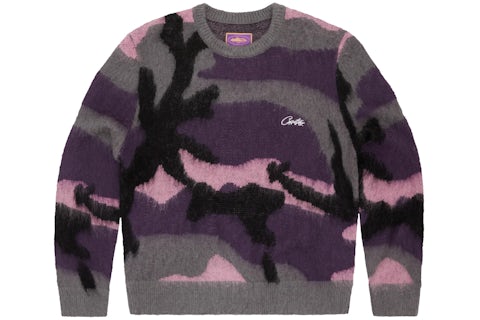 Corteiz Mohair Knit Sweater Sakura Camo Men's FW23 US