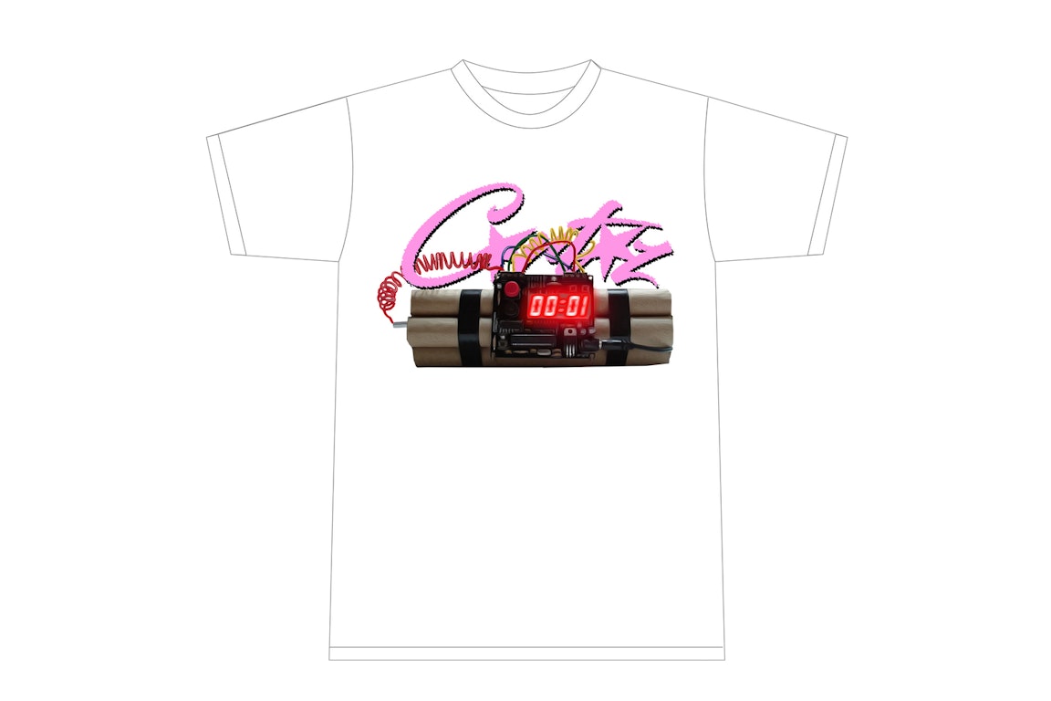 Pre-owned Corteiz No Time 4 Luv T-shirt White