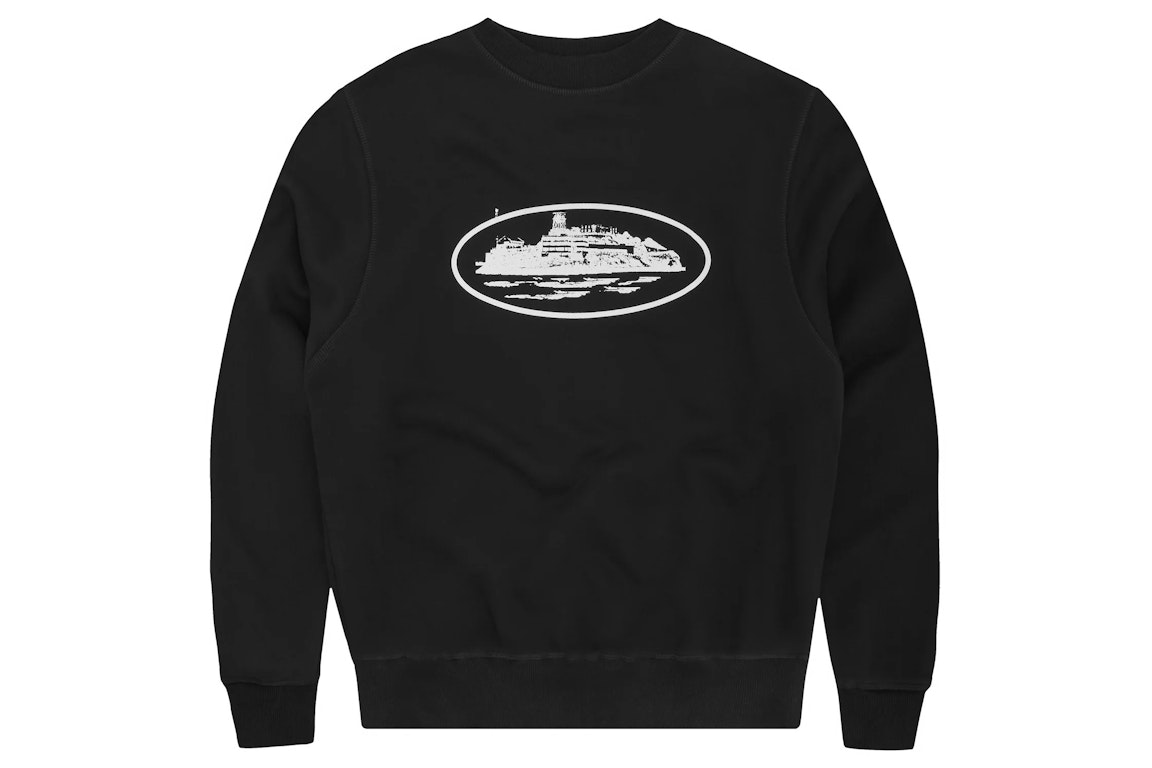 Pre-owned Corteiz Og Alcatraz Sweatshirt Black
