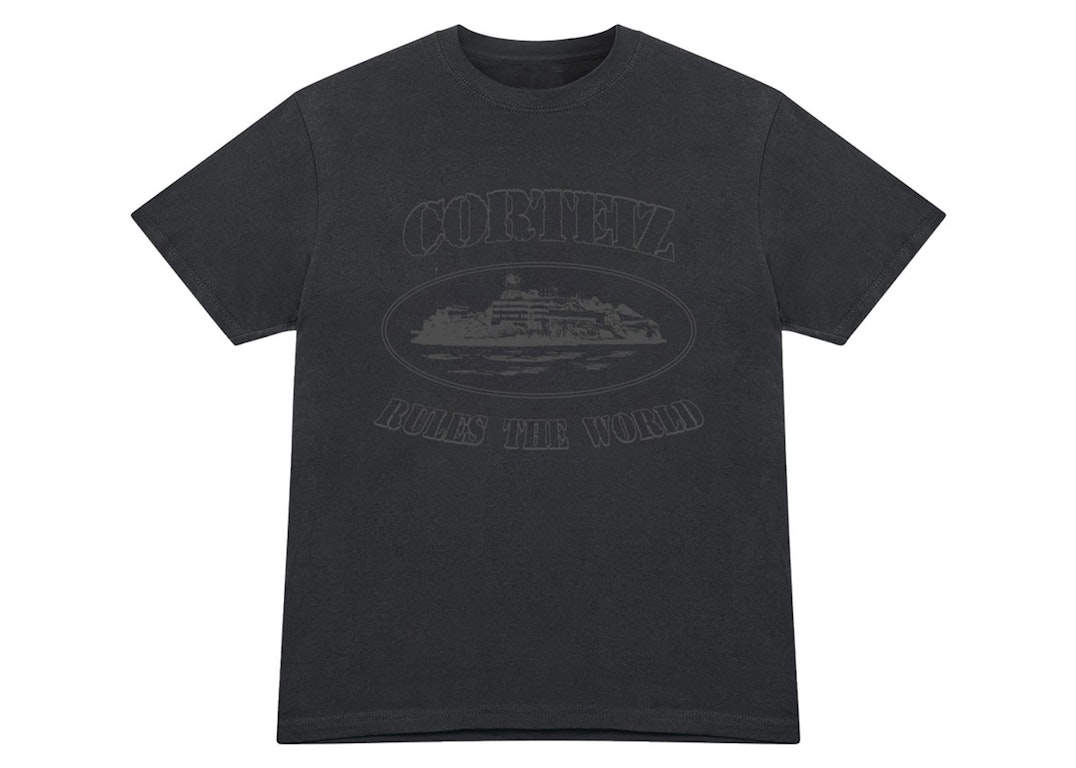 Pre-owned Corteiz Og Alcatraz T-shirt Triple Black