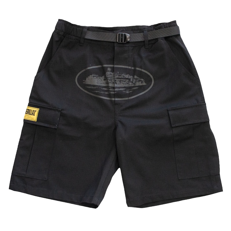 Black cargos hot sale shorts