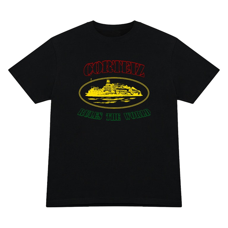 Pre-owned Corteiz Og Carni Alcatraz T-shirt Black