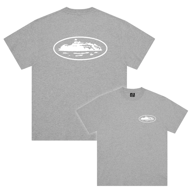 Corteiz OG Island T-shirt Heather Grey Men's - US