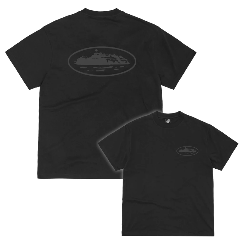 Corteiz OG Island T-shirt Reflective Black Men's - US