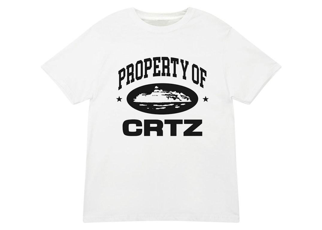 Pre-owned Corteiz Og Property Of Crtz T-shirt White