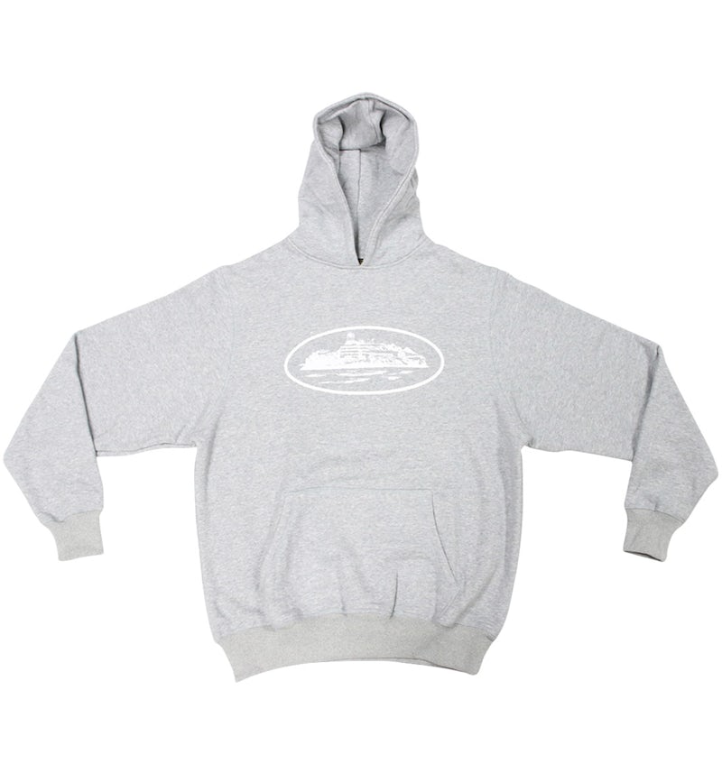 Corteiz Og Alcatraz Hoodie Grey Men's FW22 GB - Main Image