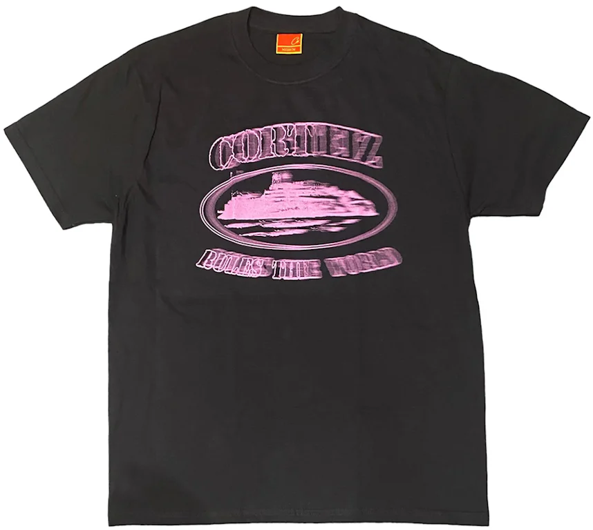 Corteiz Pink Blur Alcatraz T-shirt Black - SS23 Uomo - IT