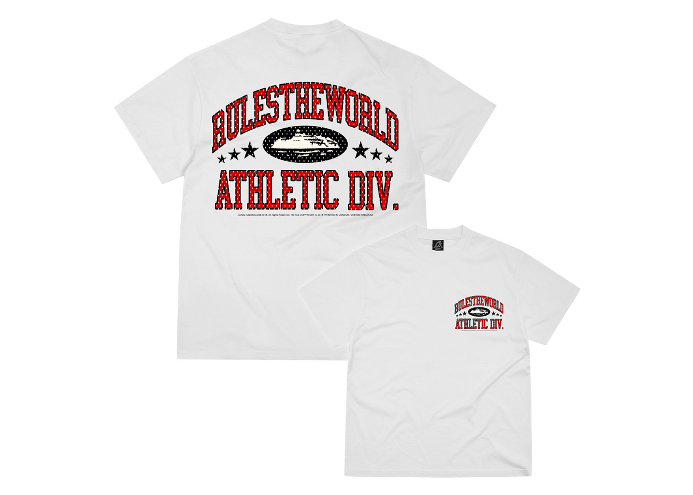 Corteiz RTW Athletic Division Tee White/Red