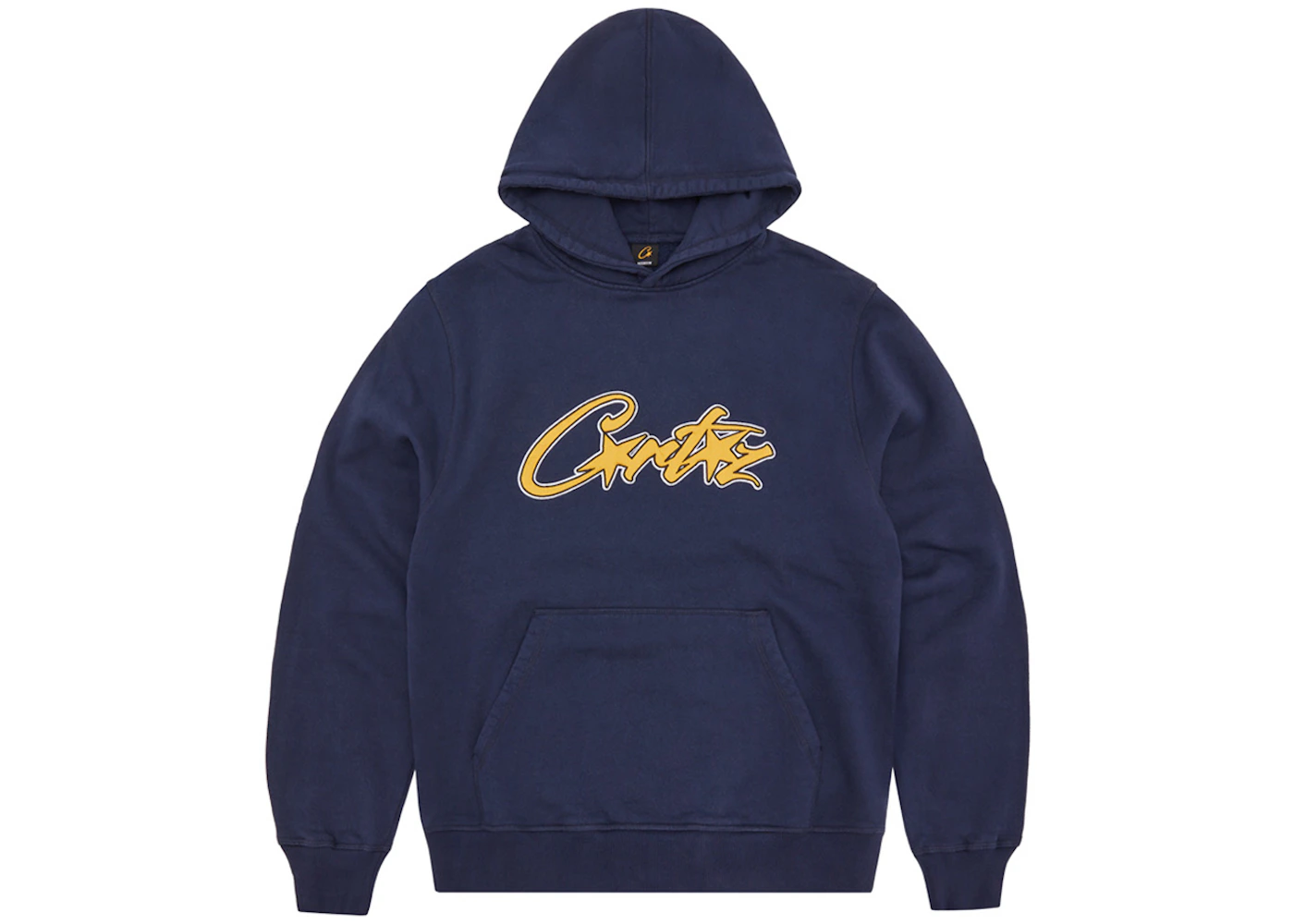 Corteiz Satin Applique Allstarz Hoodie Navy Men's - SS24 - US