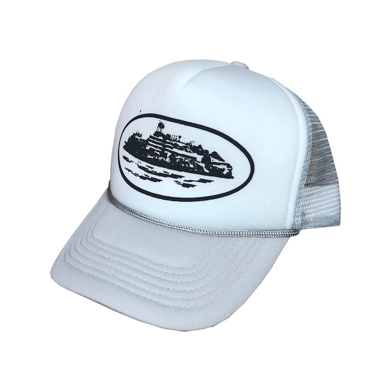 Pre-owned Corteiz Silva Trucker Hat White
