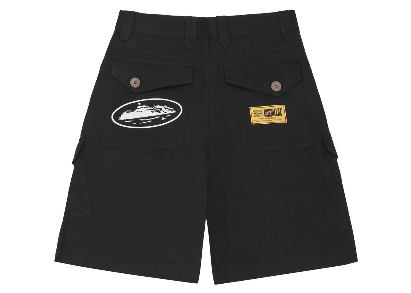 Corteiz Storm Cargo Shorts Black