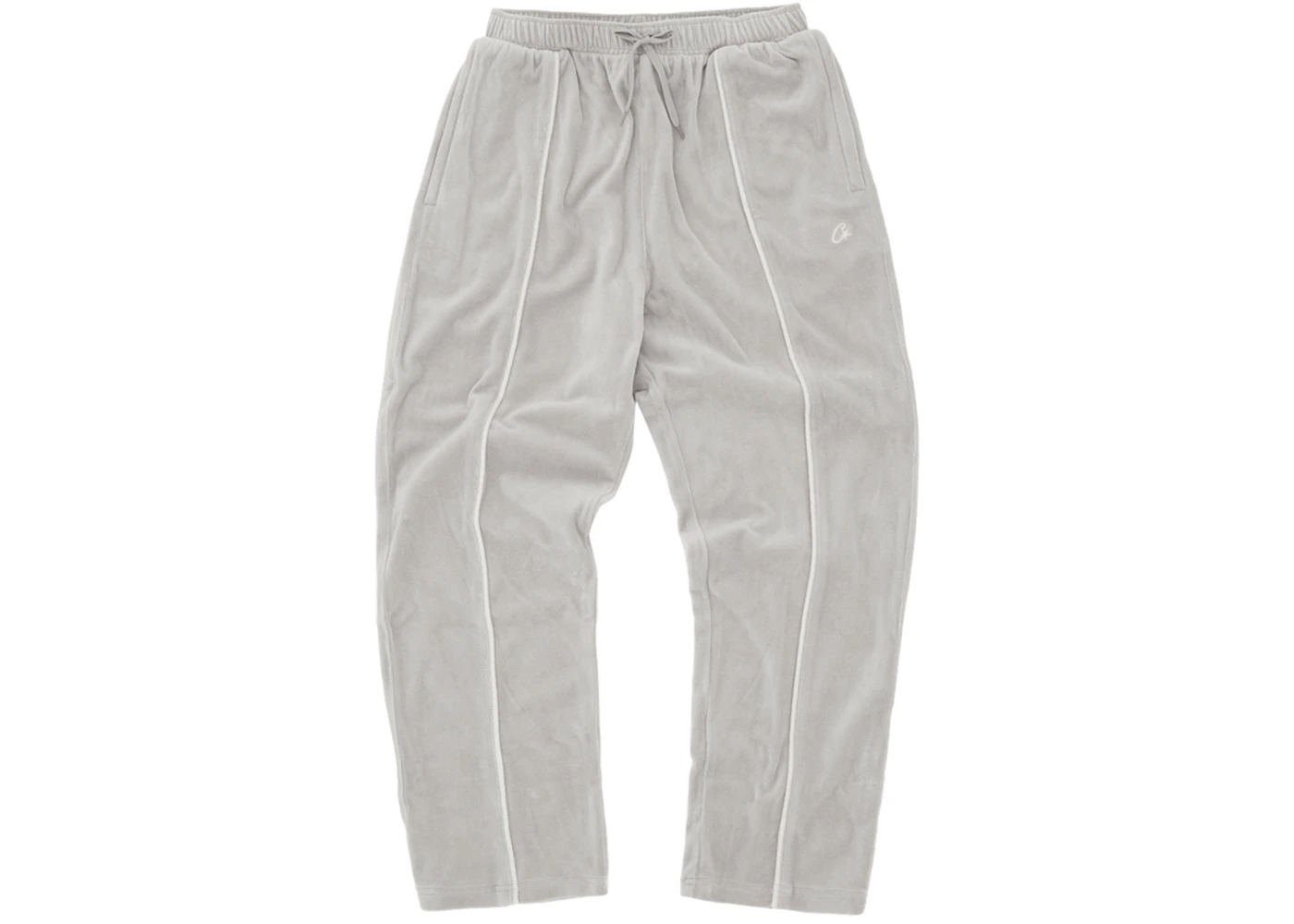 Pantalón de chándal Corteiz VVS Uptown Velour Gris Hombre SS24 US