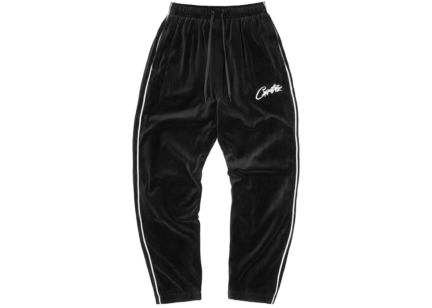 Corteiz VVS Velour Bottoms Black Men's FW23 US - Main Image