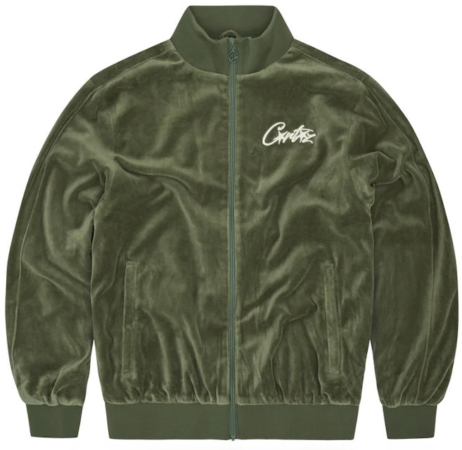 Corteiz VVS Velour Jacket Green Men's - FW23 - US