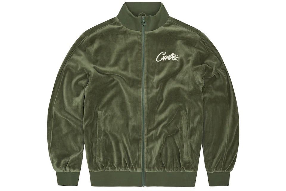 Corteiz VVS Velour Jacket Green Men's - FW23 - US