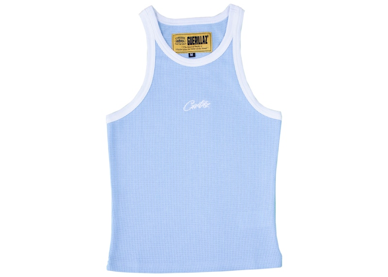 Corteiz Womens Allstarz Contrast Tank Top Baby Blue Men's - SS22 - GB