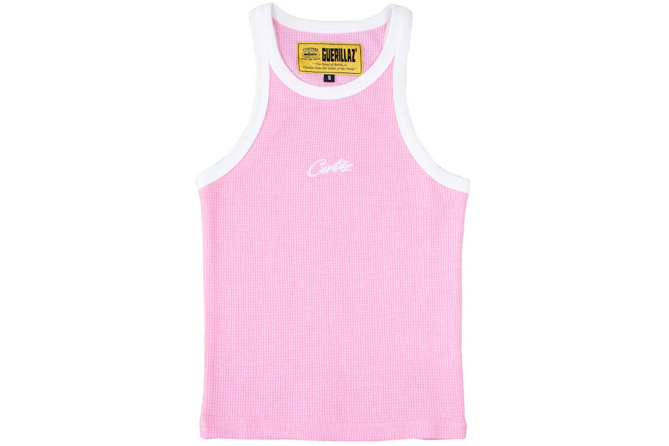 Corteiz Womens Allstarz Contrast Tank Top Pink
