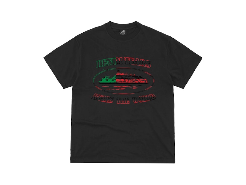 Corteiz x Denim Tears Cortears OG Alcatraz Tee Black Men's - FW25 - US