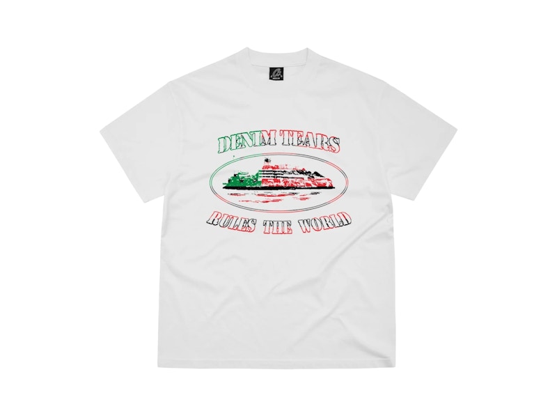 Corteiz x Denim Tears Cortears OG Alcatraz Tee White メンズ - FW25