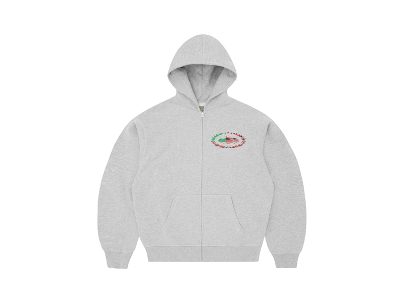 Corteiz x Denim Tears Cortears Royale Zip Hoodie Heather Grey