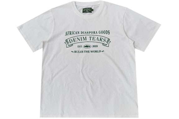T-shirt à logo Corteiz x Denim Tears blanc