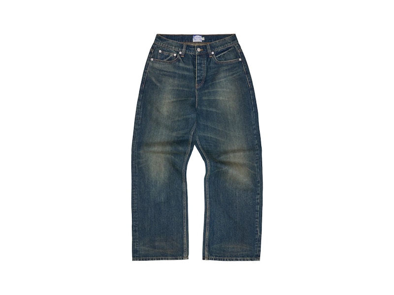 Corteiz x Denim Tears Luxe Baggy Jeans Vintage Indigo Men's - FW25