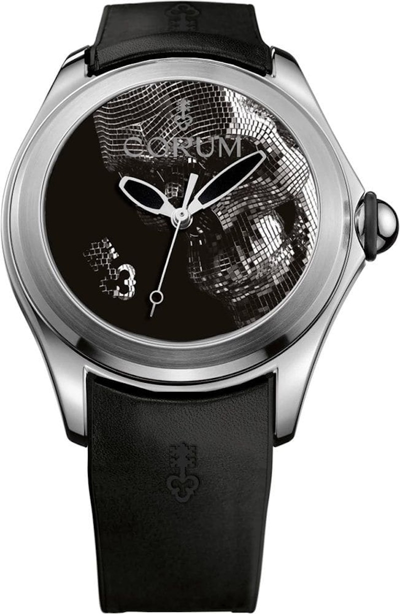 Corum Bubble 47 Skull 082.310.20 0371 SK01 47mm in Stainless Steel