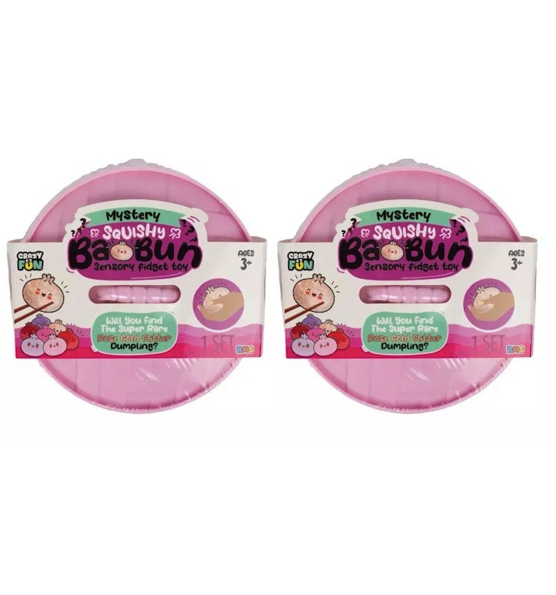 Squishy Bun Mystery Squishy "Dumpling" (Rose Gold Glitter) Blind Box 2x Lot - US Squishy Bun Mystery Squishy "Dumpling" (Rose Gold Glitter) Blind Box 2x Lot - US