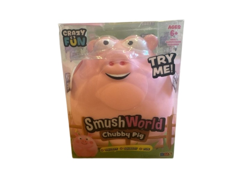 Crazy Fun Smush World Chubby Pig Squishy Fidget Toy