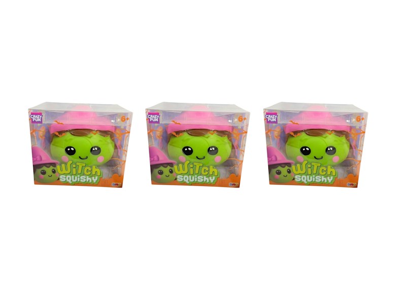 Crazy Fun Witch Squishy Fidget Toy 3x Lot