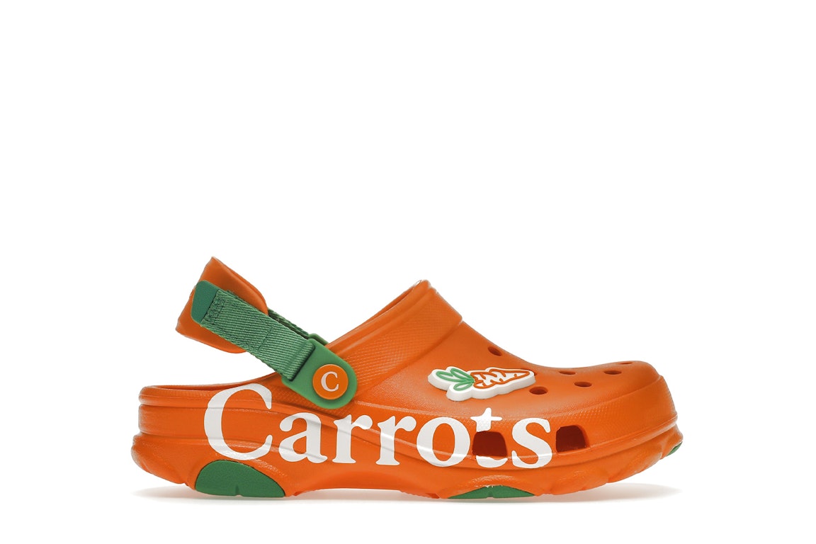 Pre-owned Crocs Classic All-terrain Clog Carrots (gs) In Orange/orange/green