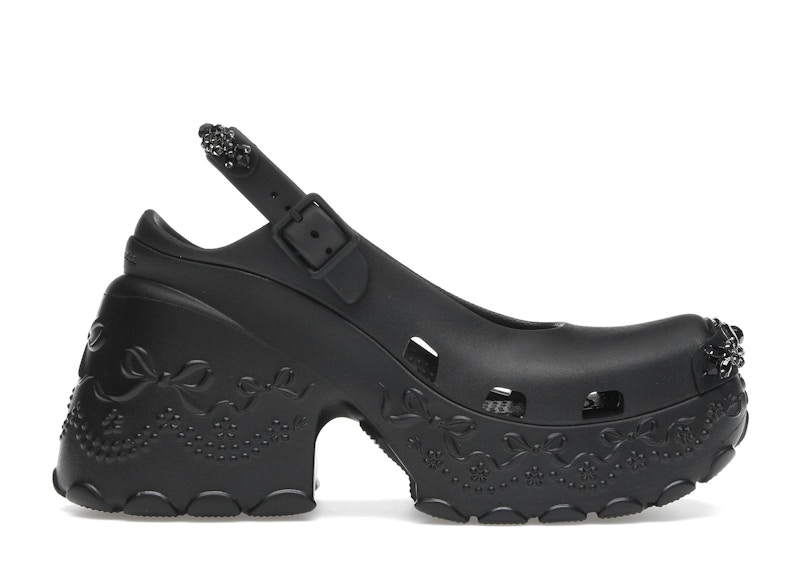 Crocs Ballerina Platform Clog Simone Rocha Black (Women's
