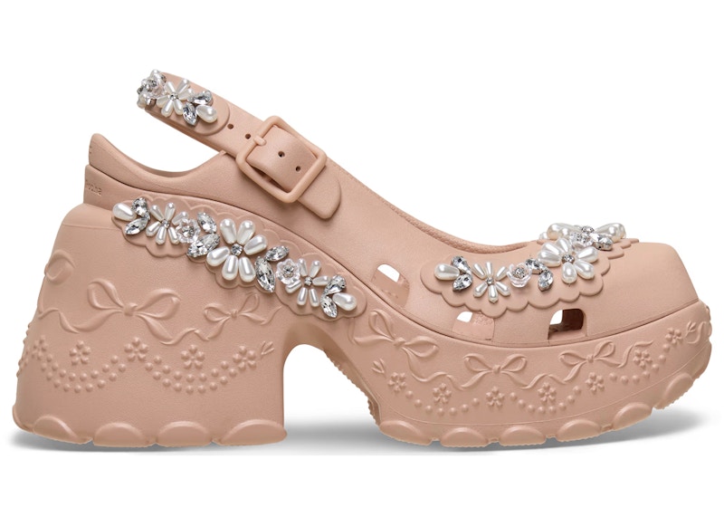 Zoccolo Crocs Ballerina Platform Simone Rocha Pink Caramel (da donna)
