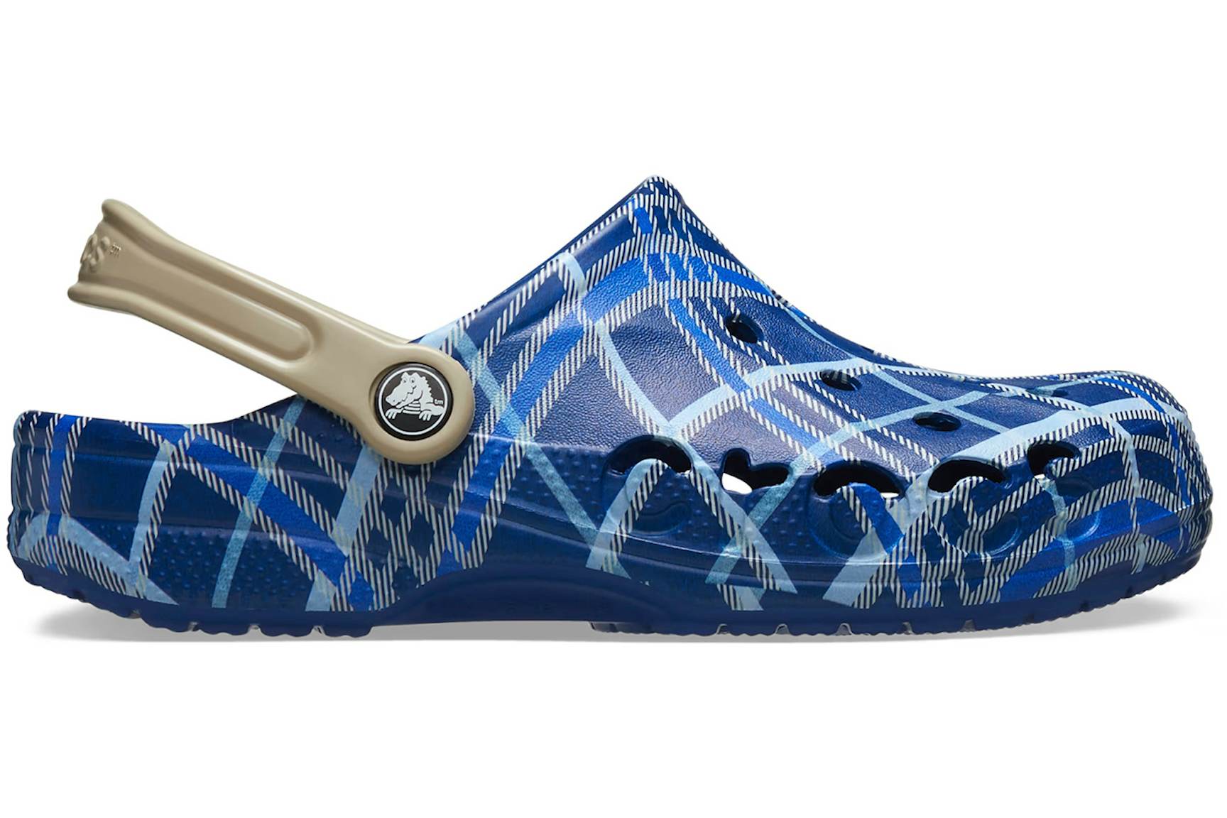 Crocs Baya Clog Holiday Plaid Blue Jean Men's - 210752-4GX - US