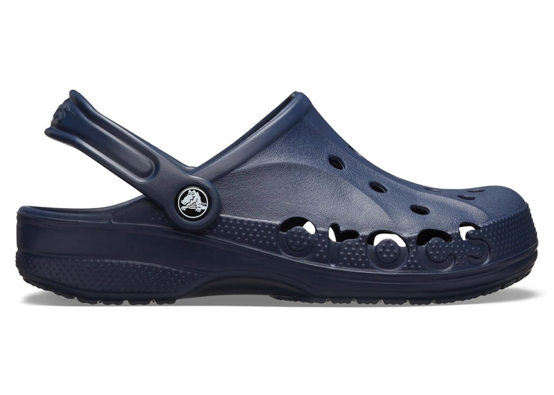 Pre-owned Crocs Men's  Baya Clog Sneakers In Navy Blue