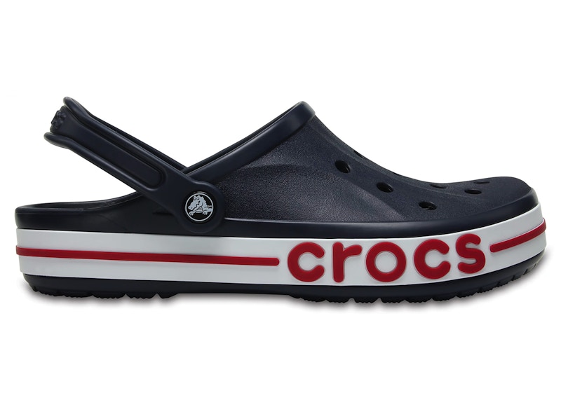 Pre-owned Crocs Men's Bayaband Clog Sneakers In Navy Blue